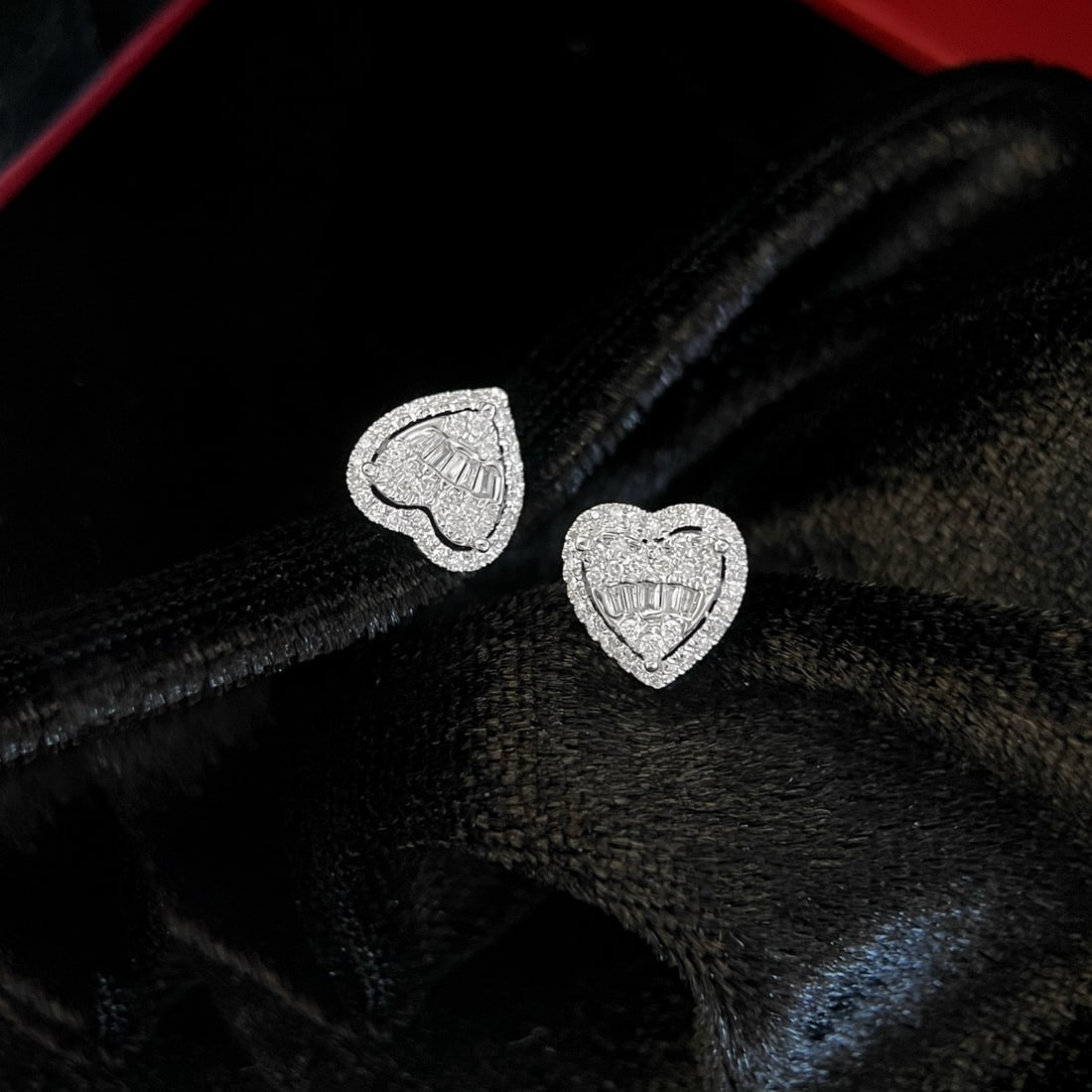 14k Gold 0.5 Ct Natural H Diamond Earrings - 4