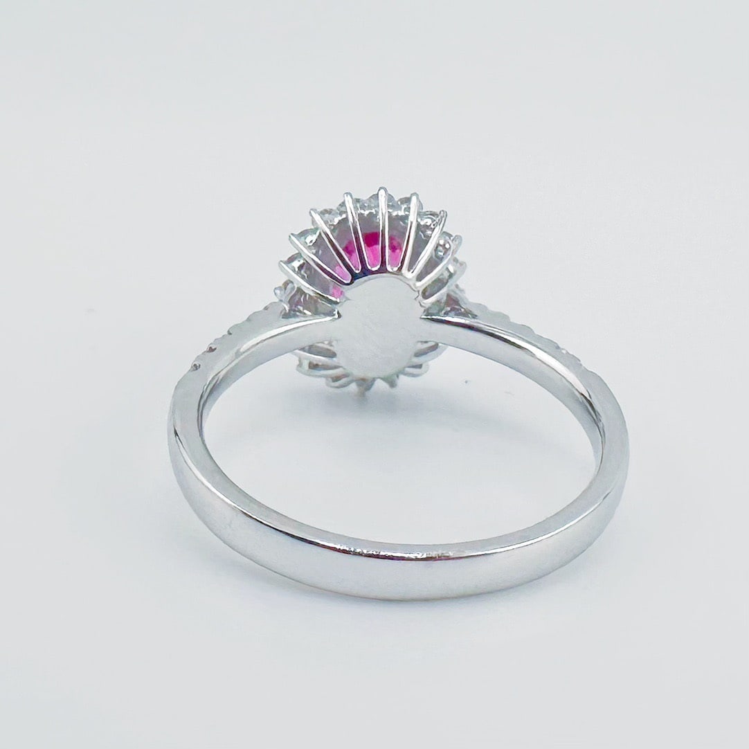 14k Gold 1.40 Ctw Natural Ruby & Diamond Ring - 2