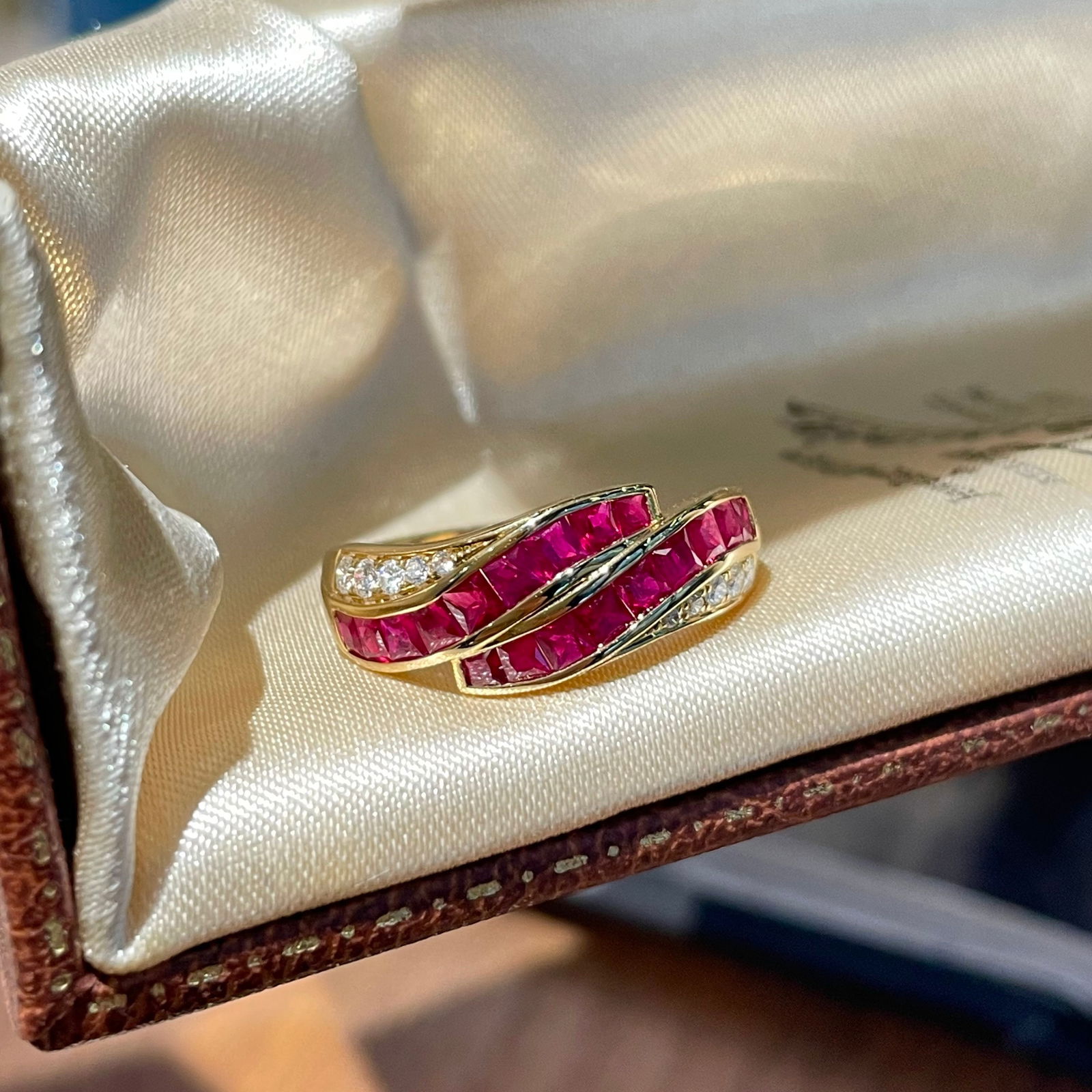 14k Gold 1 Ct Natural Ruby & Diamond Ring - 4