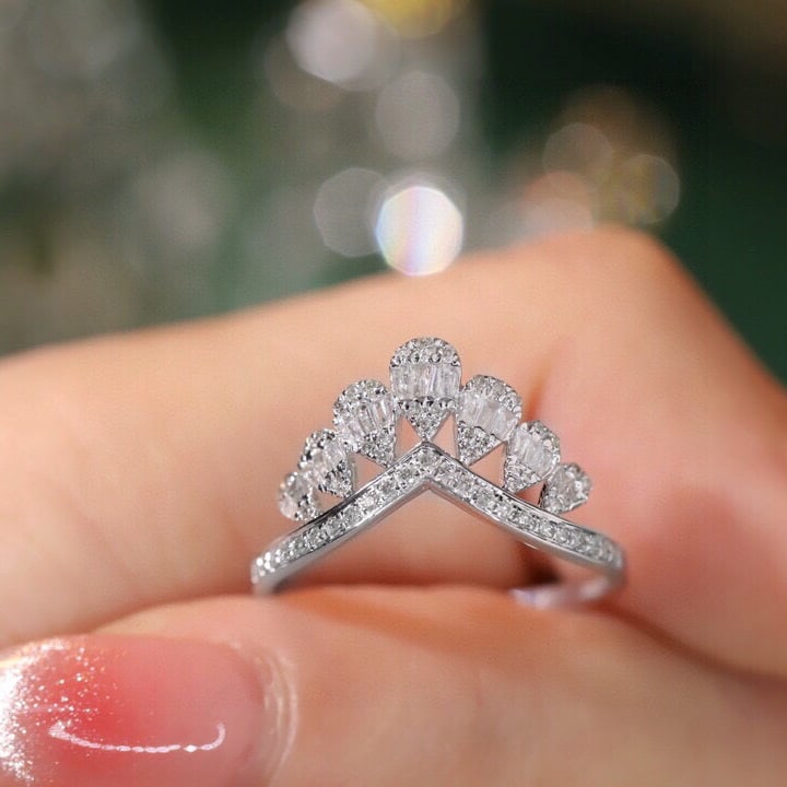 14k Gold 0.40 Ct Natural H Diamond Ring: Ref:231105167 // gold content:14k gold // ring size:7. 25us // // main gemstone:diamond // shape:multiple // carat weight:0. 40ct // clarity grade:vs-si // color:h // treatment:natural //