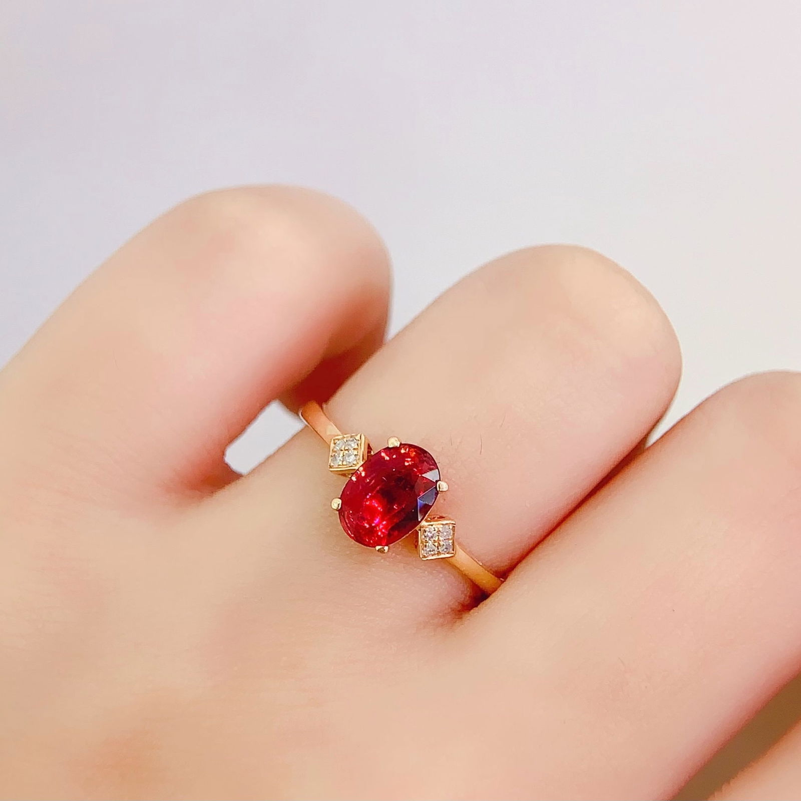 14k Gold 1.3 Ct Natural Tourmaline & Diamond Ring - 6