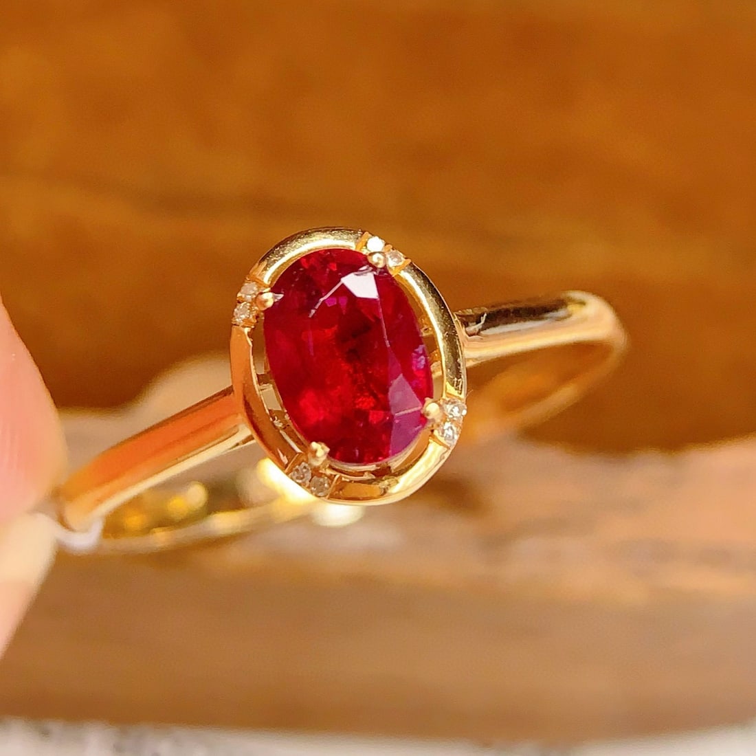 14k Gold 1.00 Ct Natural Tourmaline & Diamond Ring - 3