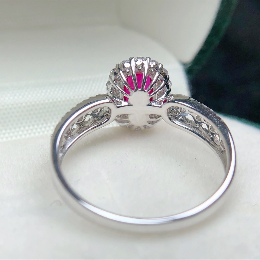 14k Gold 1.12 Ctw Natural Ruby & Diamond Ring - 7