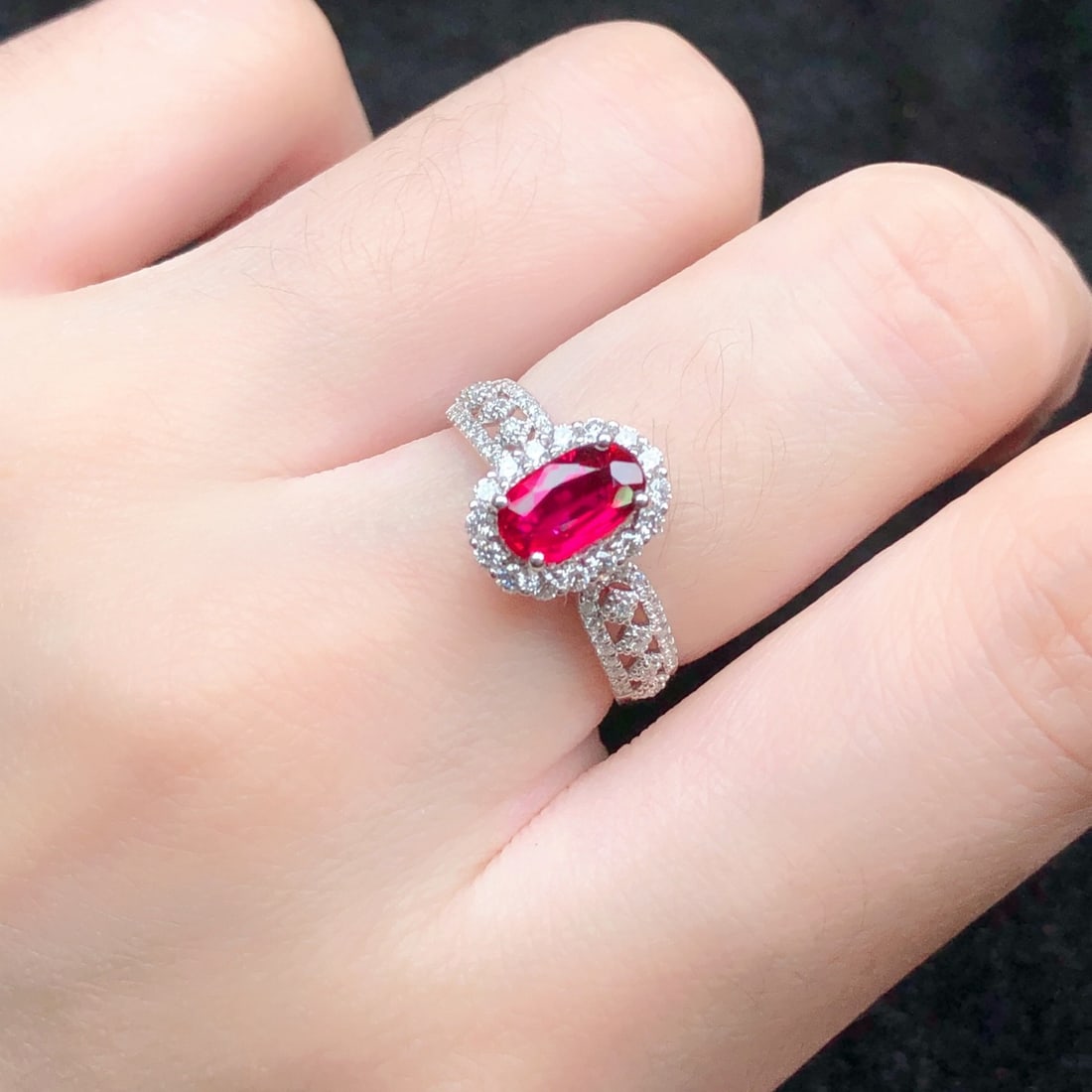 14k Gold 1.12 Ctw Natural Ruby & Diamond Ring - 8