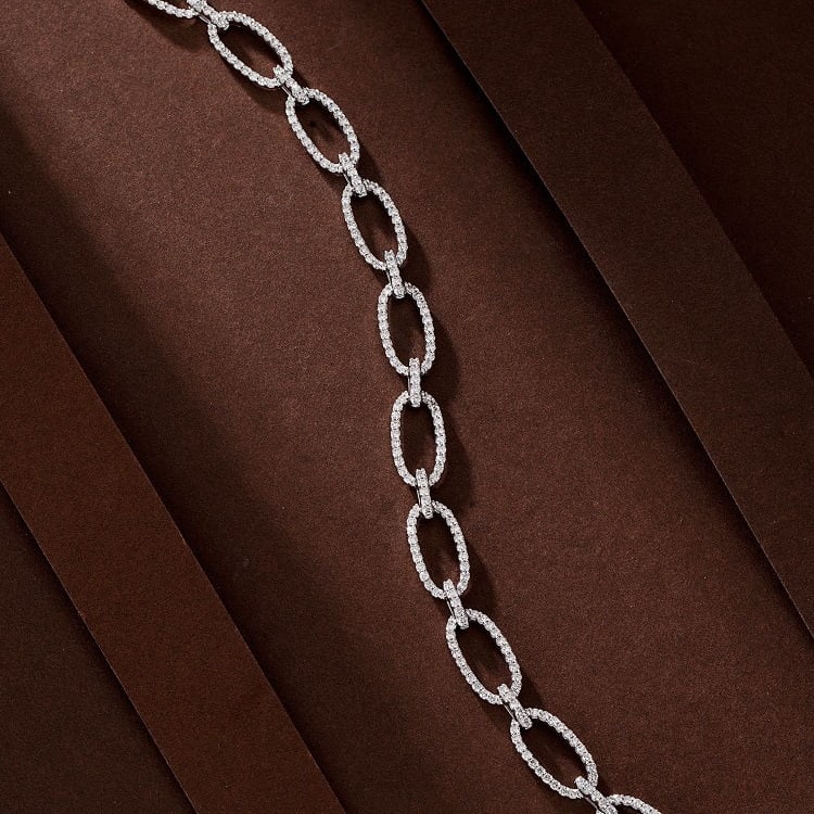 14k Gold 1.95 Ct Natural H Diamond Bracelet - 3