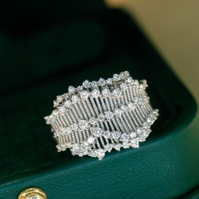 14k Gold 0.8 Ct Natural H Diamond Ring - 2