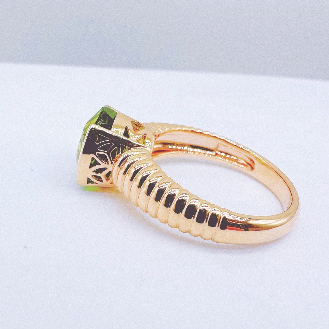 14k Gold 3.77 Ct Natural Tourmaline Ring - 4