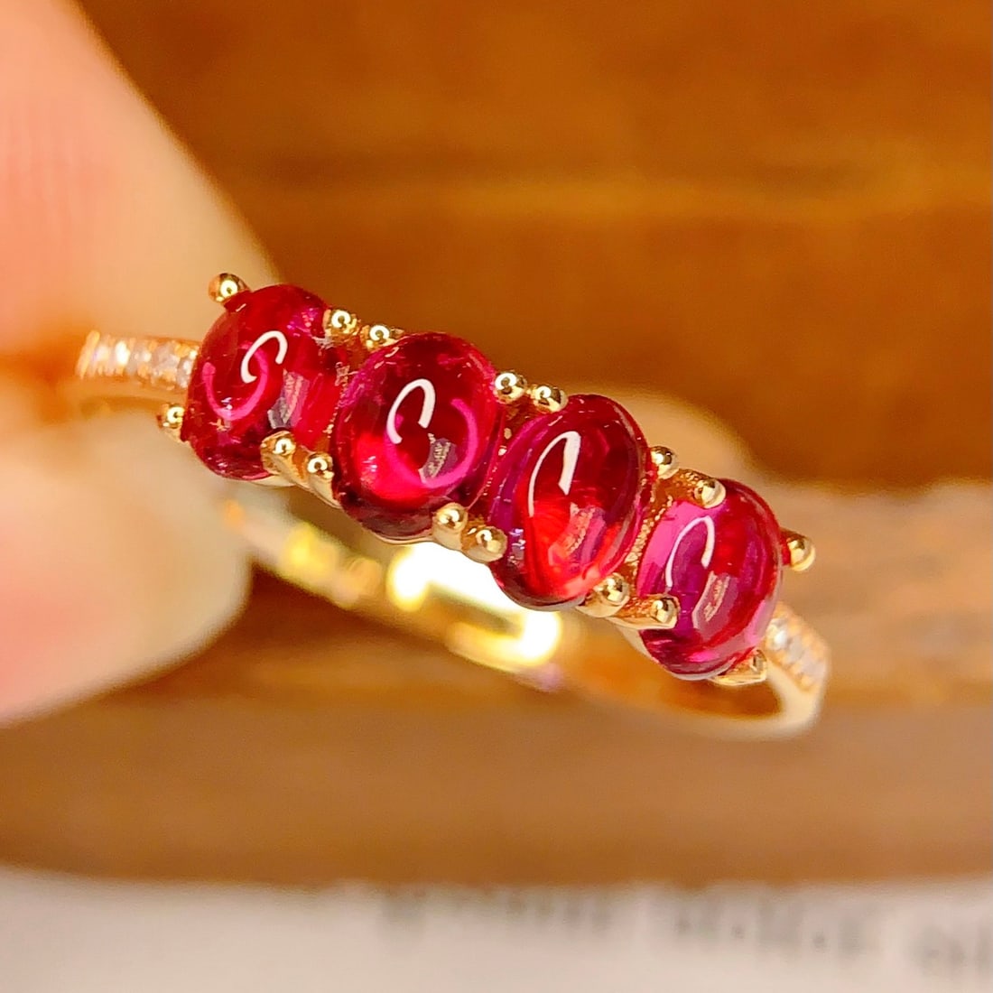 14k Gold 1.8 Ct Natural Tourmaline & Diamond Ring - 3