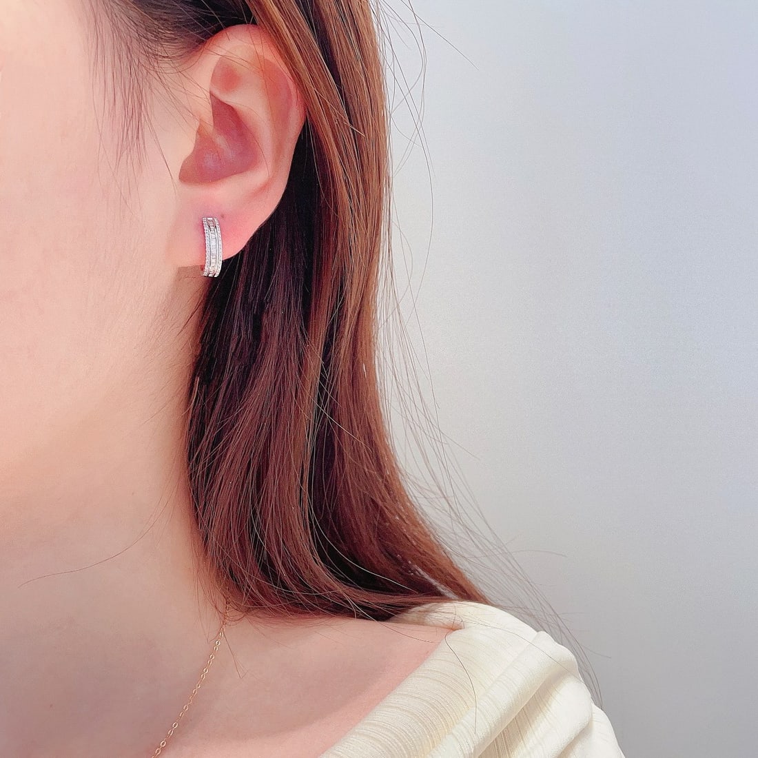 14k Gold 0.40 Ctw Natural H Diamond Earrings - 3