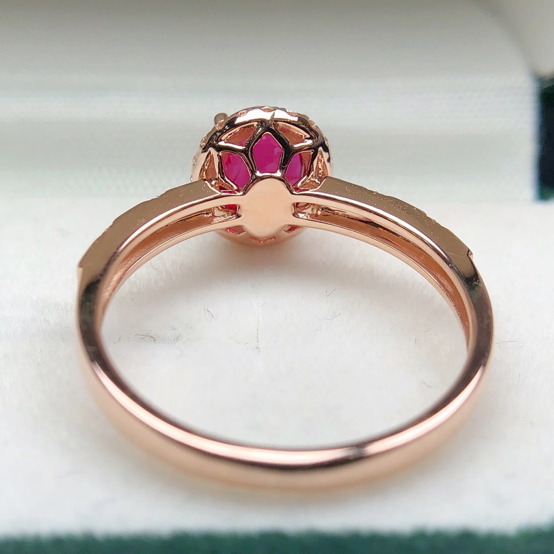 14k Gold 1.14 Ctw Natural Ruby & Diamond Ring - 6