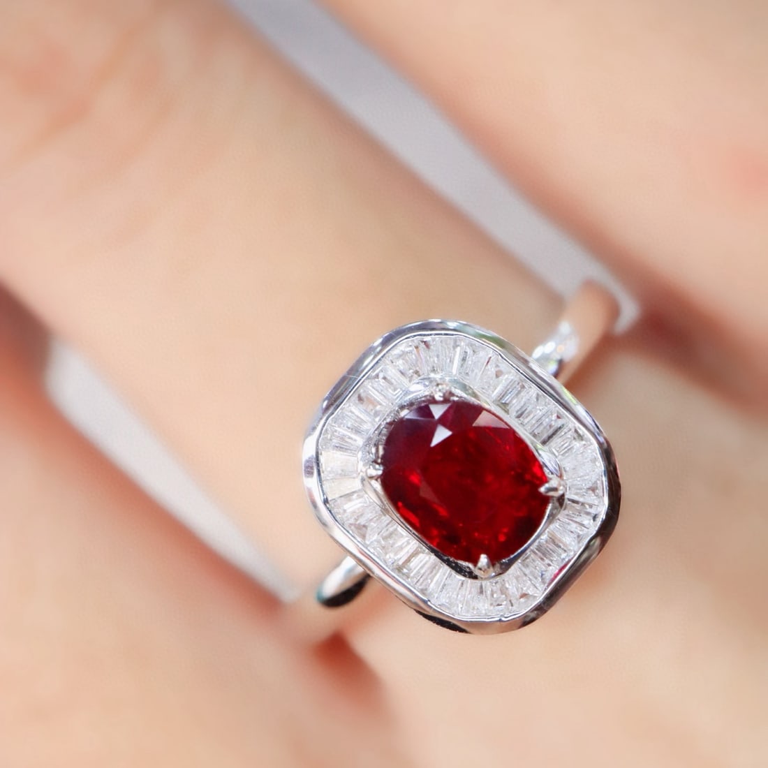 14k Gold 1.56 Ctw Natural Ruby & Diamond Ring/pendant( Without Chain ) - 4