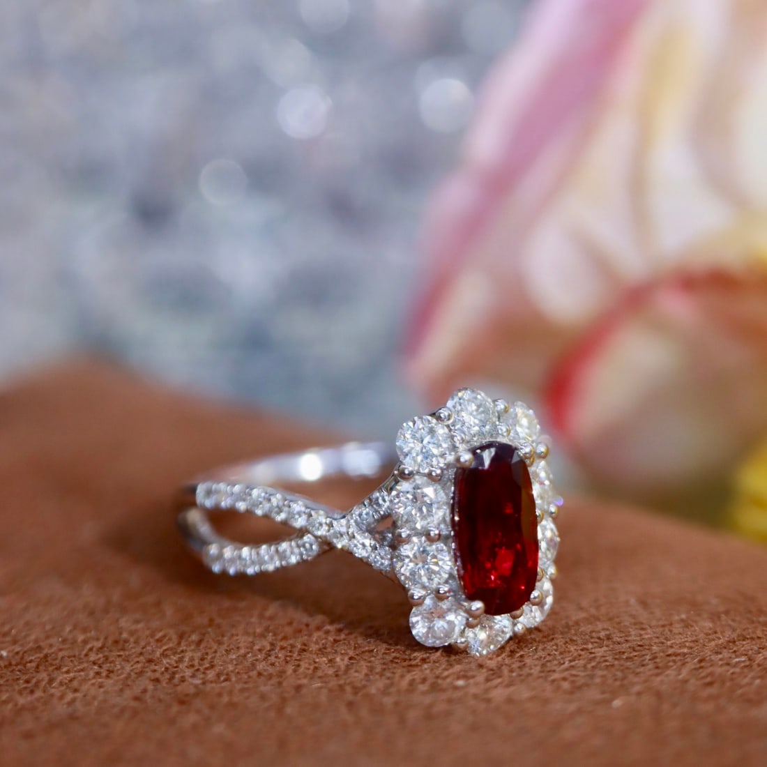 14k Gold 1.79 Ctw Natural Ruby & Diamond Ring - 2