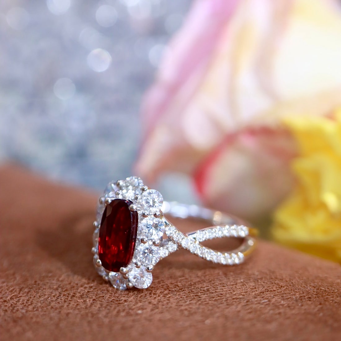 14k Gold 1.79 Ctw Natural Ruby & Diamond Ring - 3