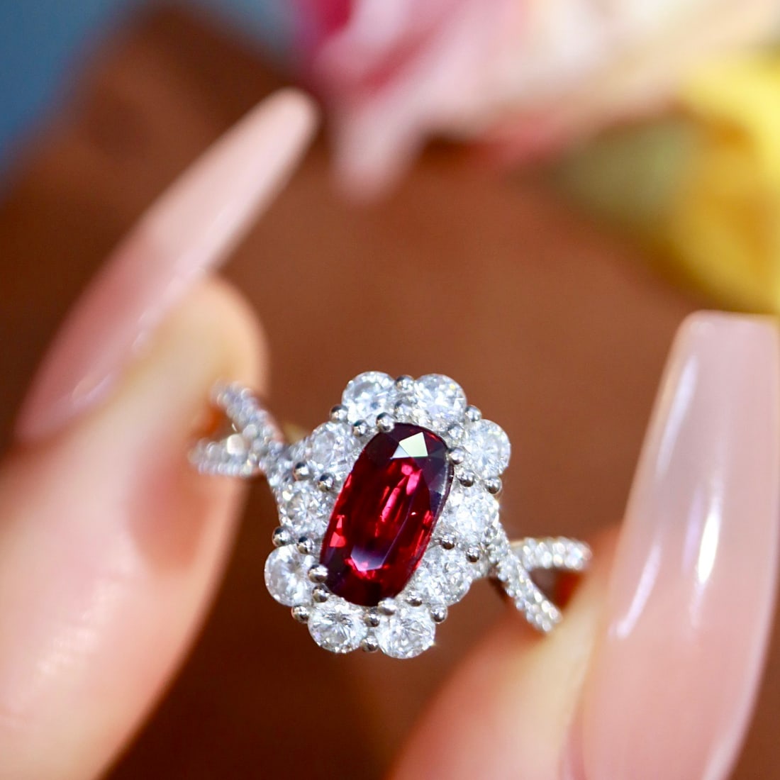 14k Gold 1.79 Ctw Natural Ruby & Diamond Ring - 5