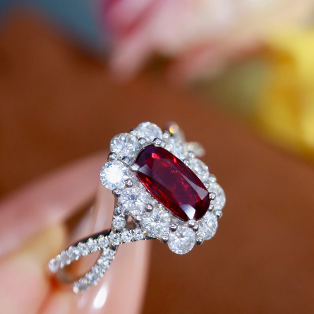 14k Gold 1.79 Ctw Natural Ruby & Diamond Ring - 7