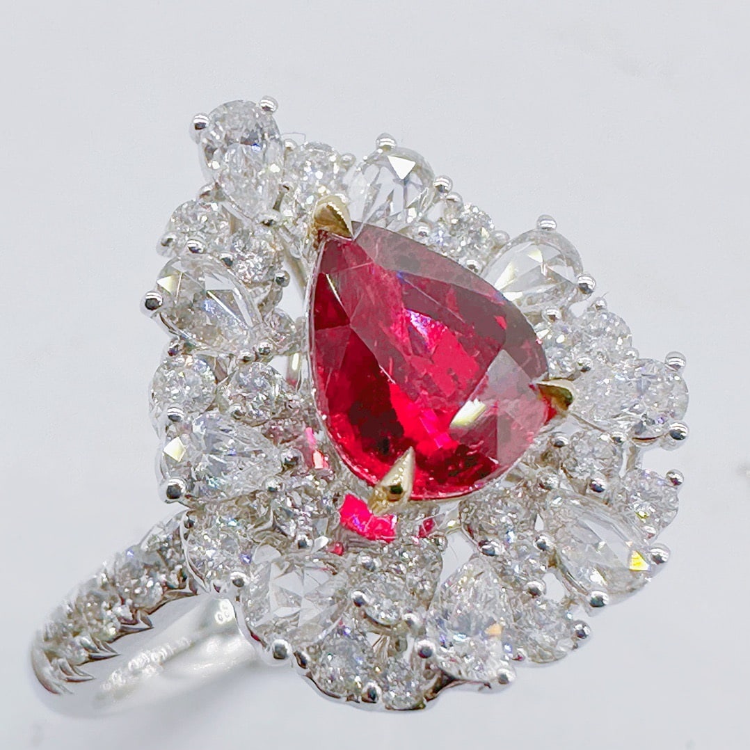 14k Gold 2.08 Ctw Natural Ruby & Diamond Ring - 2