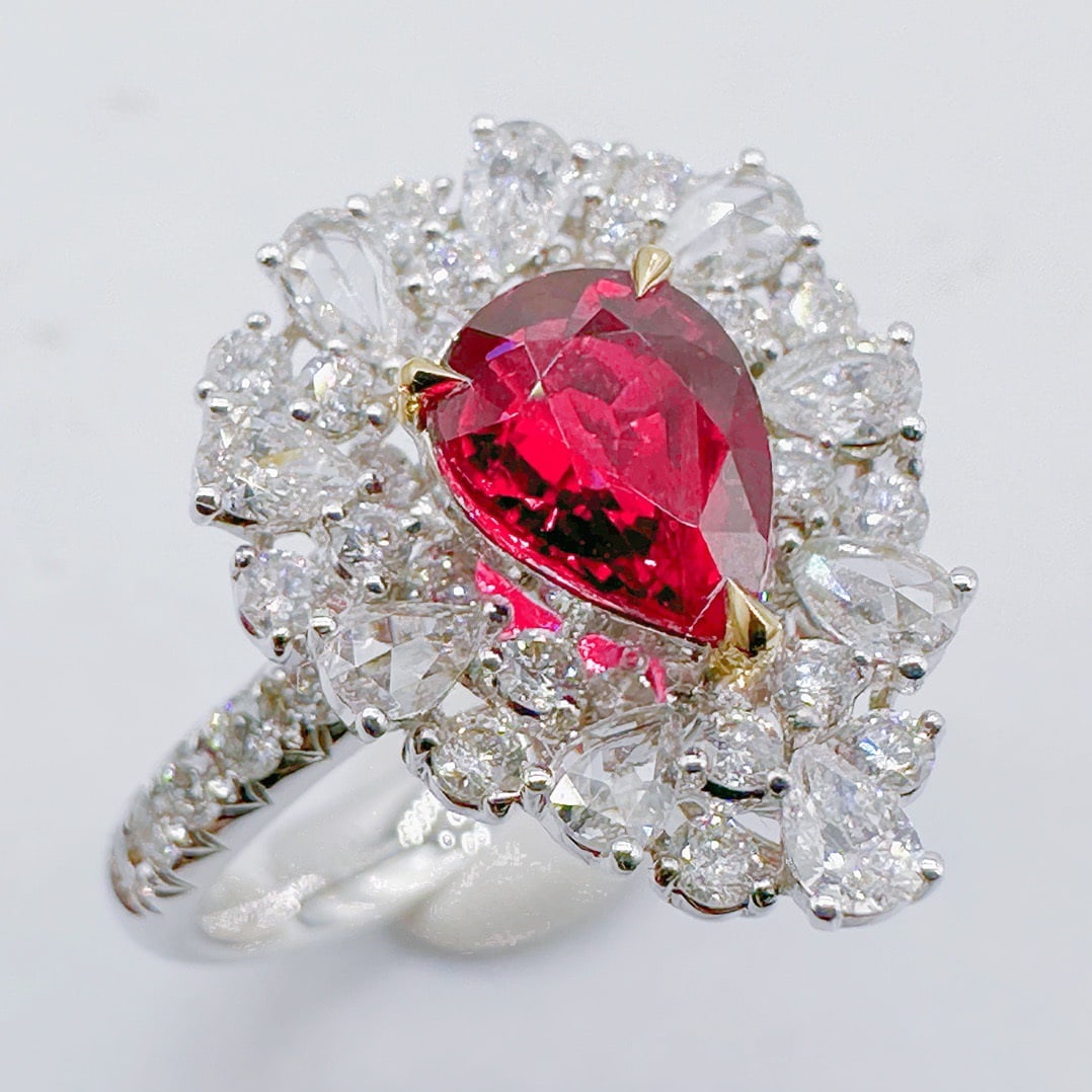 14k Gold 2.08 Ctw Natural Ruby & Diamond Ring - 3