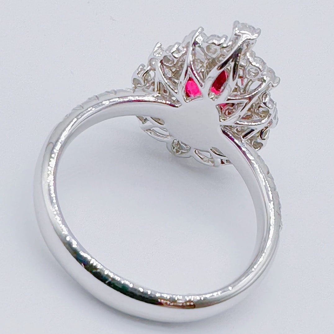 14k Gold 2.08 Ctw Natural Ruby & Diamond Ring - 4