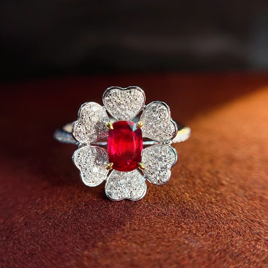 14k Gold 1.85 Ctw Natural Ruby & Diamond Ring - 2