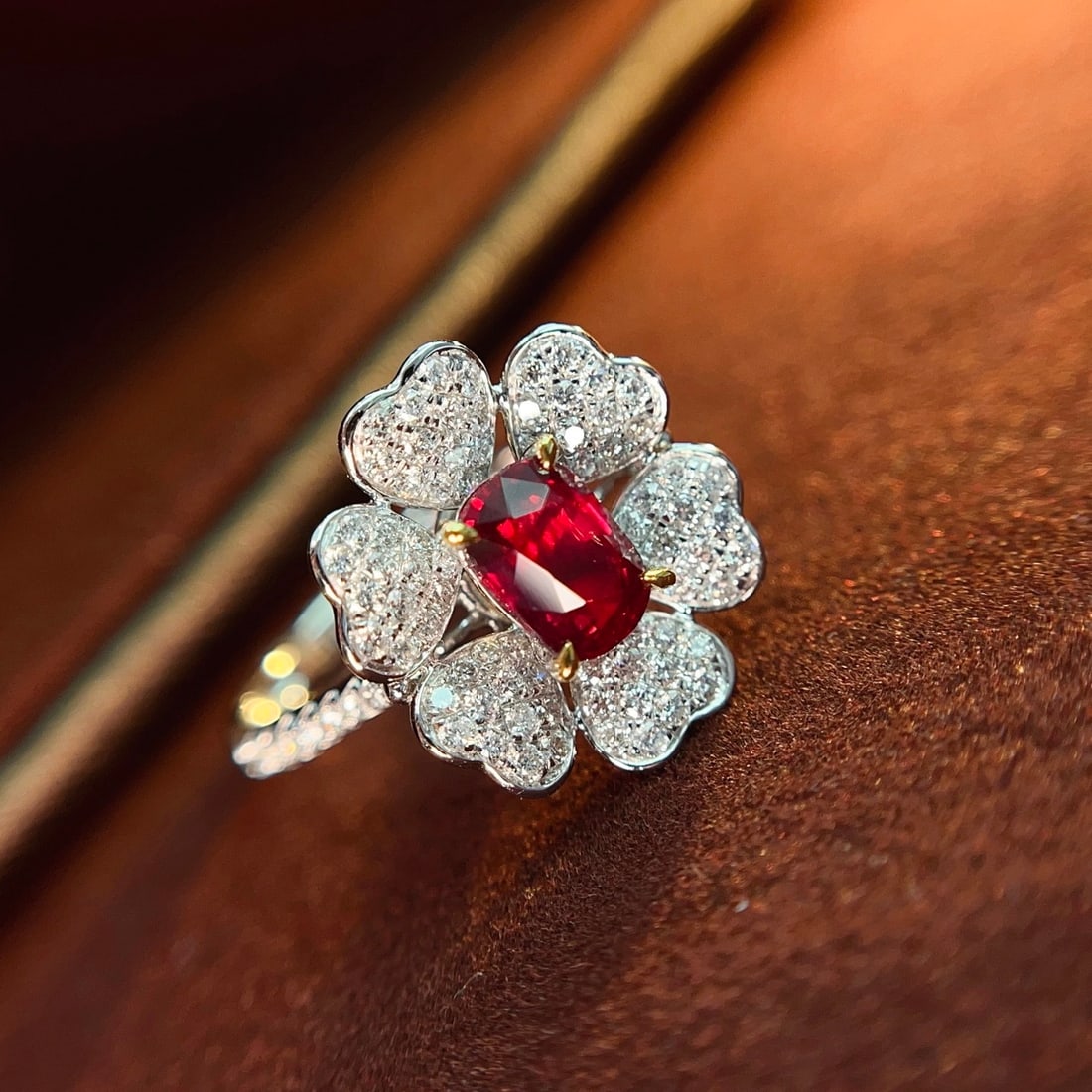 14k Gold 1.85 Ctw Natural Ruby & Diamond Ring - 3