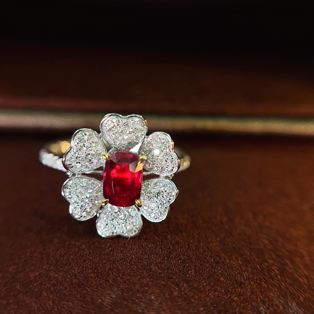 14k Gold 1.85 Ctw Natural Ruby & Diamond Ring - 4