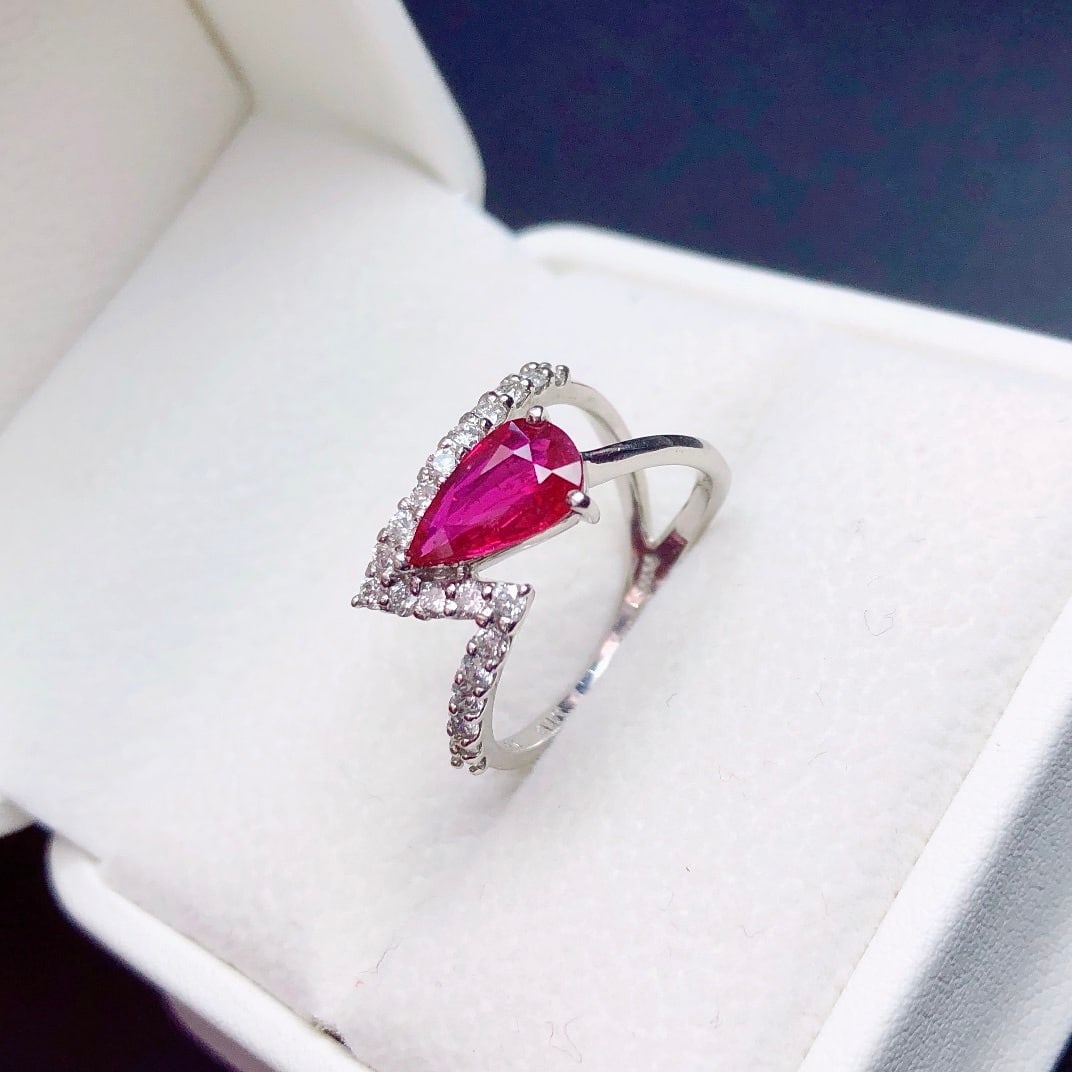 14k Gold 1.62 Ctw Natural Ruby & Diamond Ring - 3
