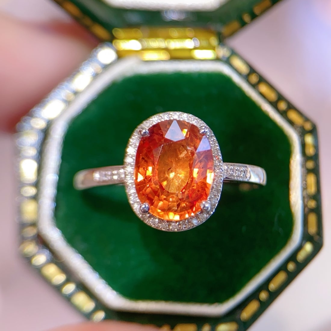 14k Gold 2.92 Ctw Natural Sapphire & Diamond Ring - 3