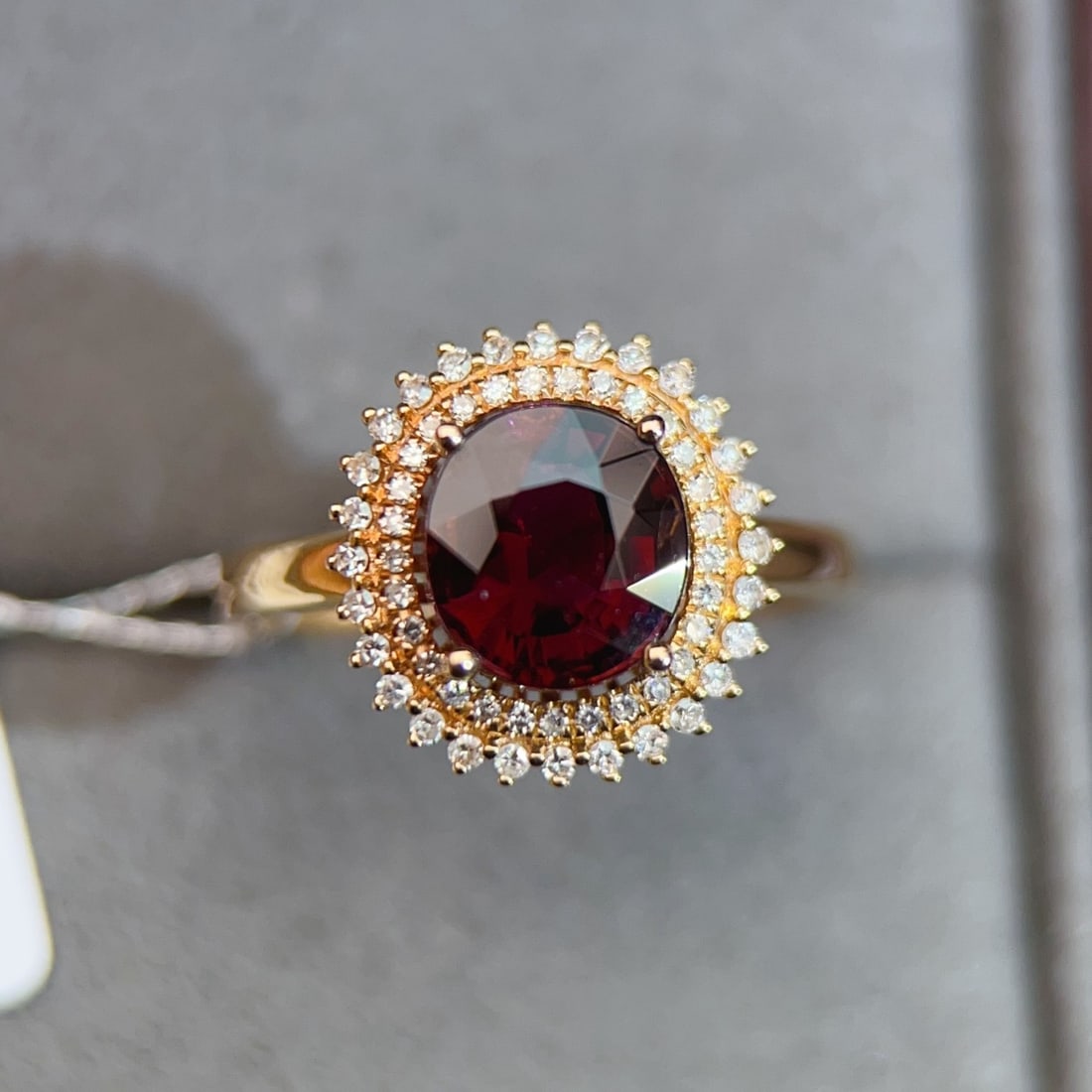 14k Gold 2.03 Ctw Natural Tourmaline & Diamond Ring - 2