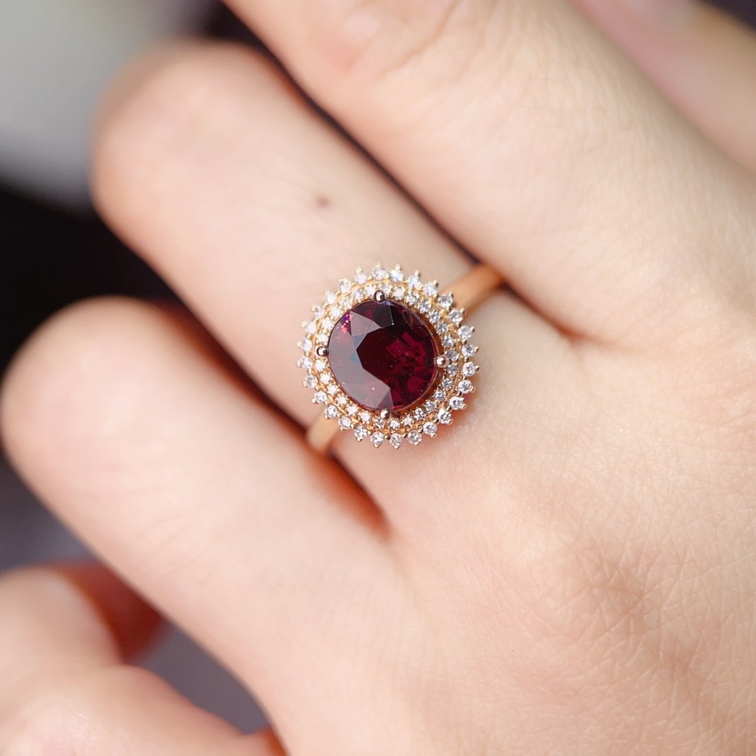 14k Gold 2.03 Ctw Natural Tourmaline & Diamond Ring - 6