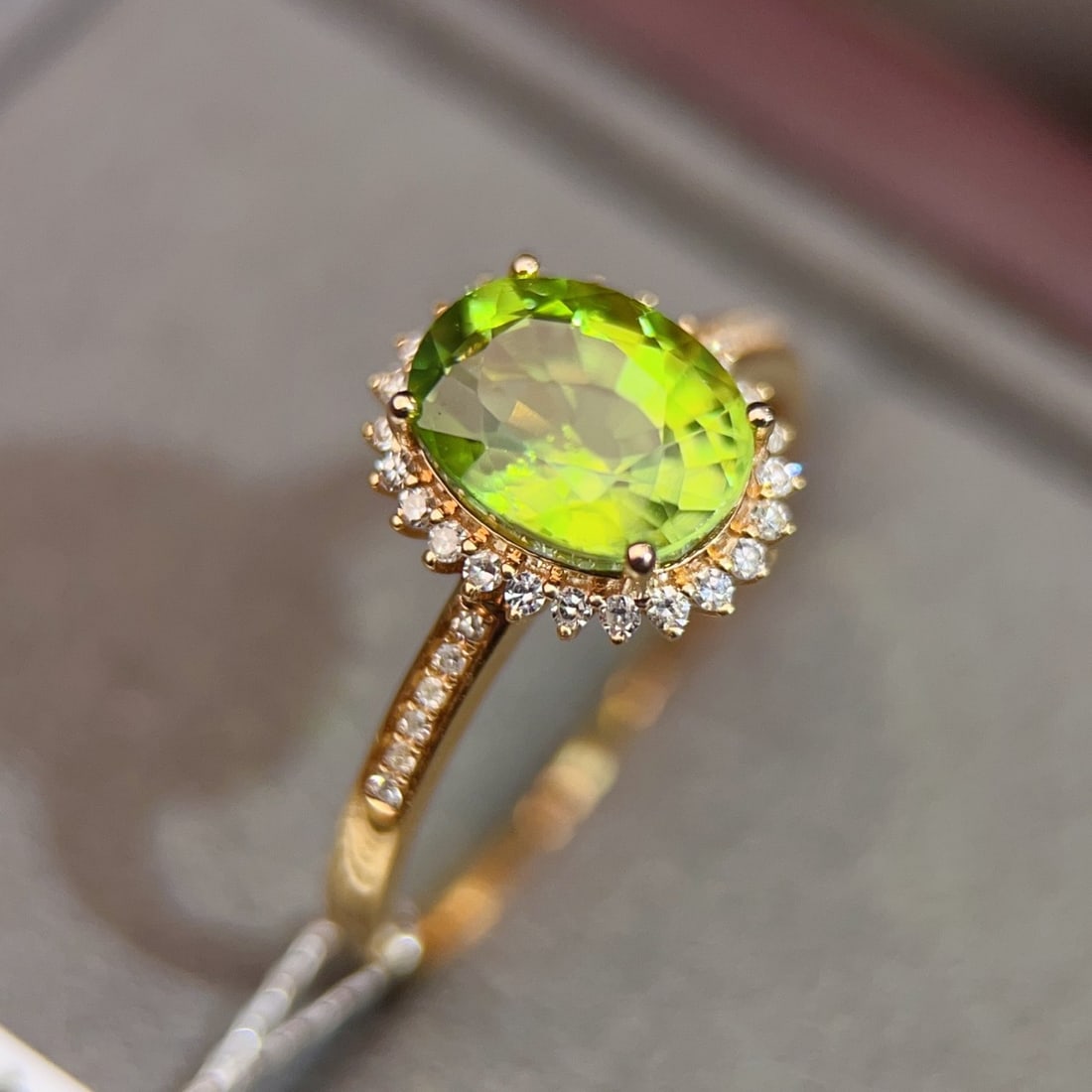 14k Gold 1.95 Ctw Natural Tourmaline & Diamond Ring - 5