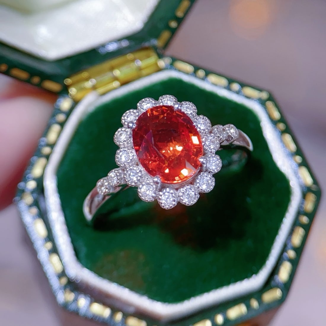 14k Gold 2.38 Ctw Natural Sapphire & Diamond Ring - 2