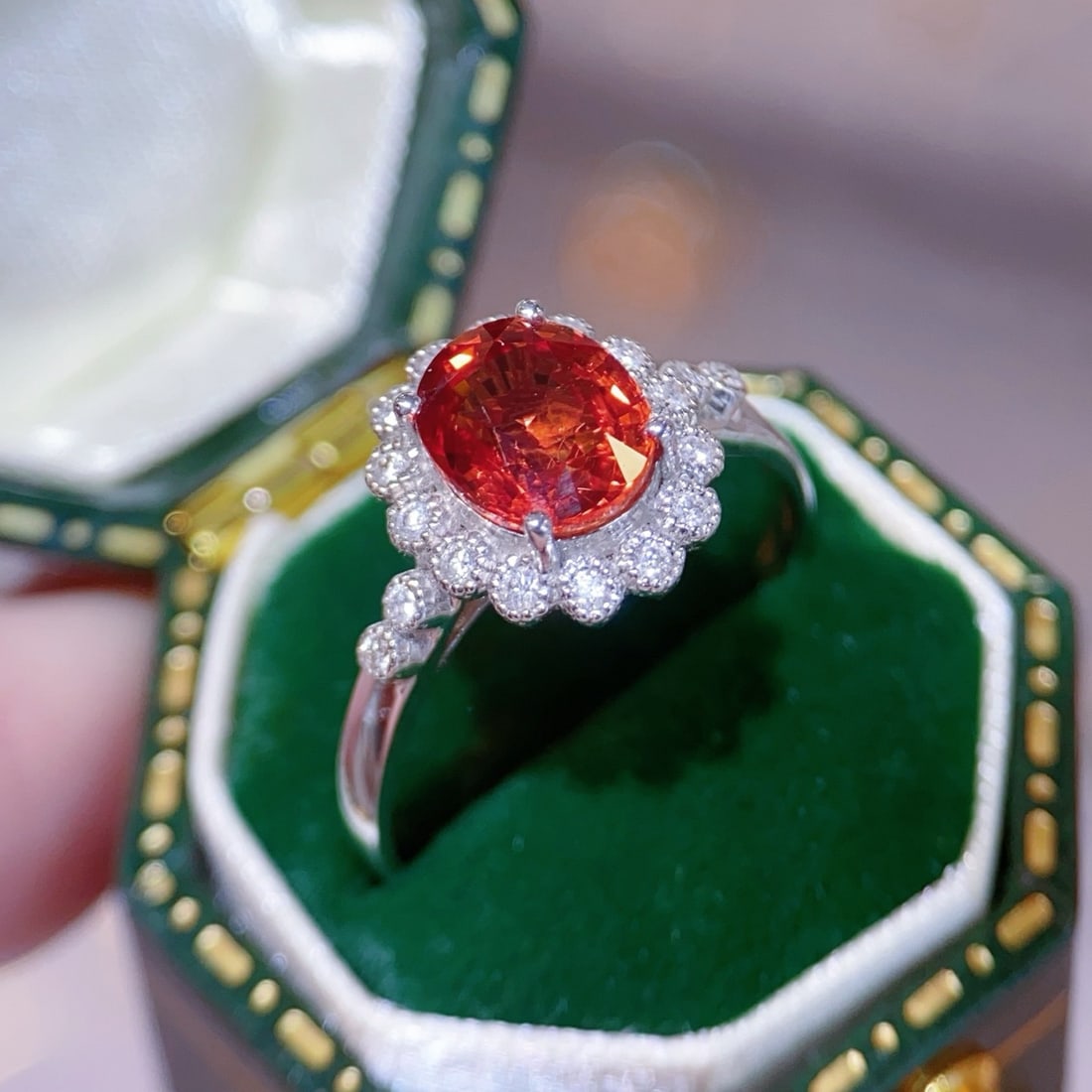 14k Gold 2.38 Ctw Natural Sapphire & Diamond Ring - 3