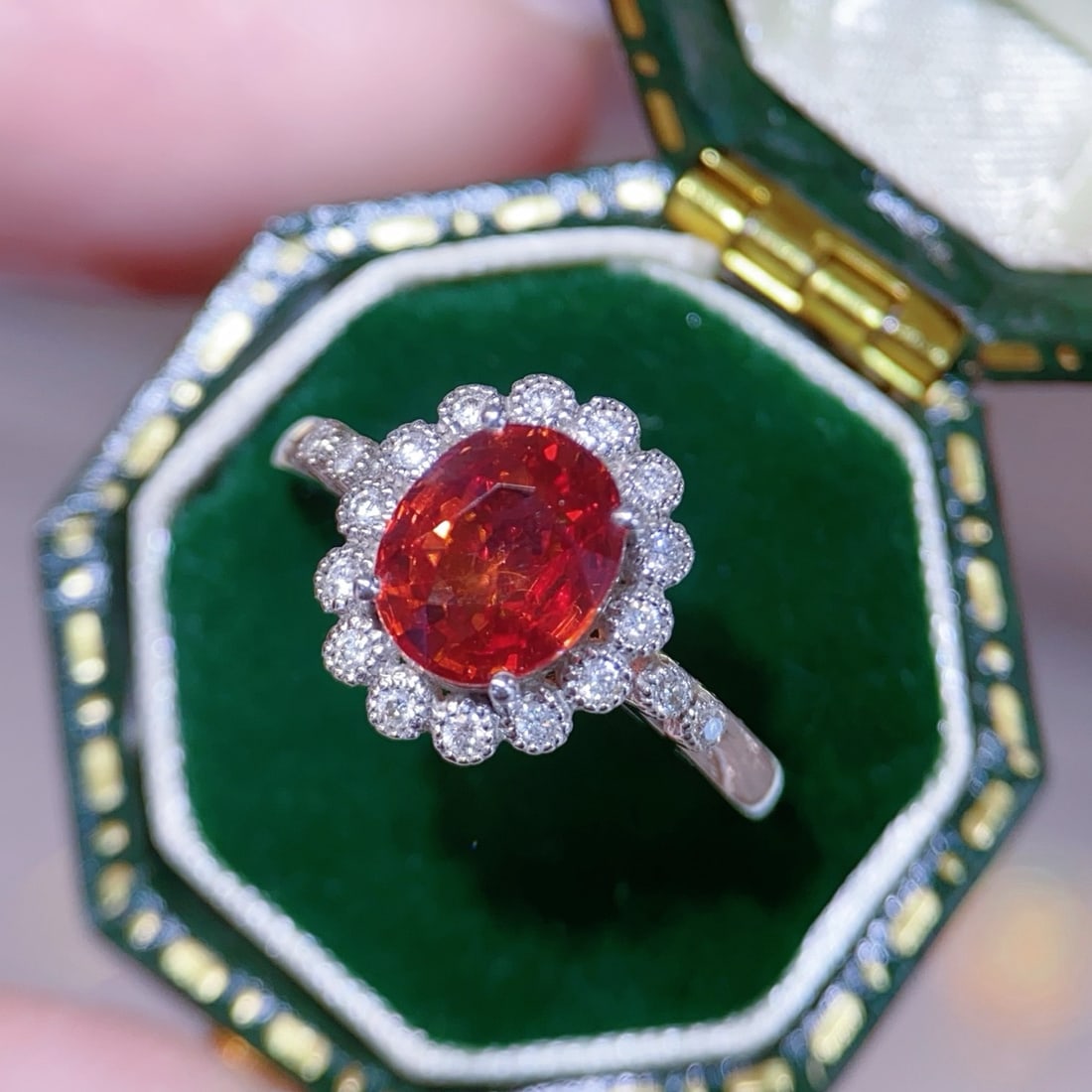 14k Gold 2.38 Ctw Natural Sapphire & Diamond Ring - 4