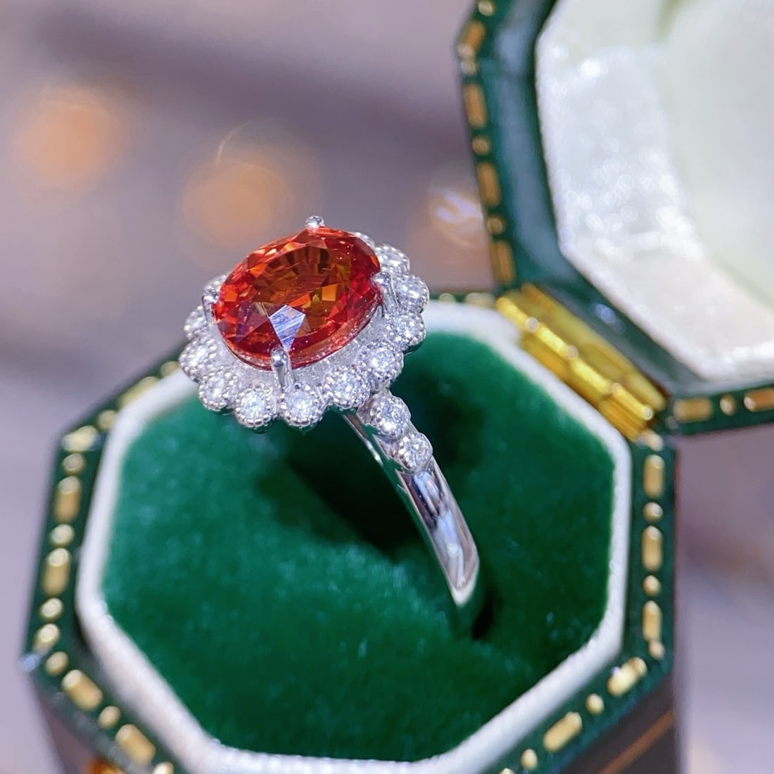 14k Gold 2.38 Ctw Natural Sapphire & Diamond Ring - 5