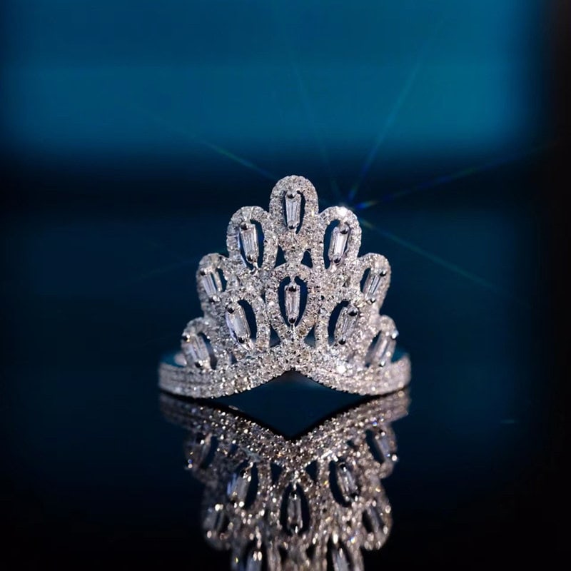 14k Gold 0.75 Ct Natural H Diamond Ring: Ref:231107007 // gold content:14k gold // ring size:7. 25us // // main gemstone:diamond // shape:multiple // carat weight:0. 75ct // clarity grade:vs-si // color:h // treatment:natural //