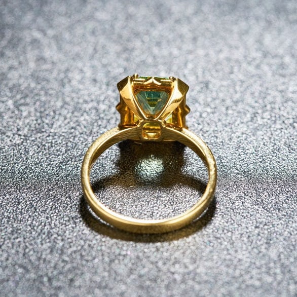 14k Gold 2.4 Ctw Natural Tourmaline & Diamond Ring - 5