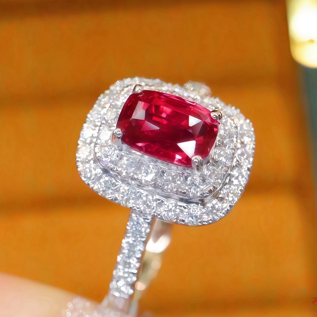 14k Gold 1.50 Ctw Natural Ruby & Diamond Ring - 3