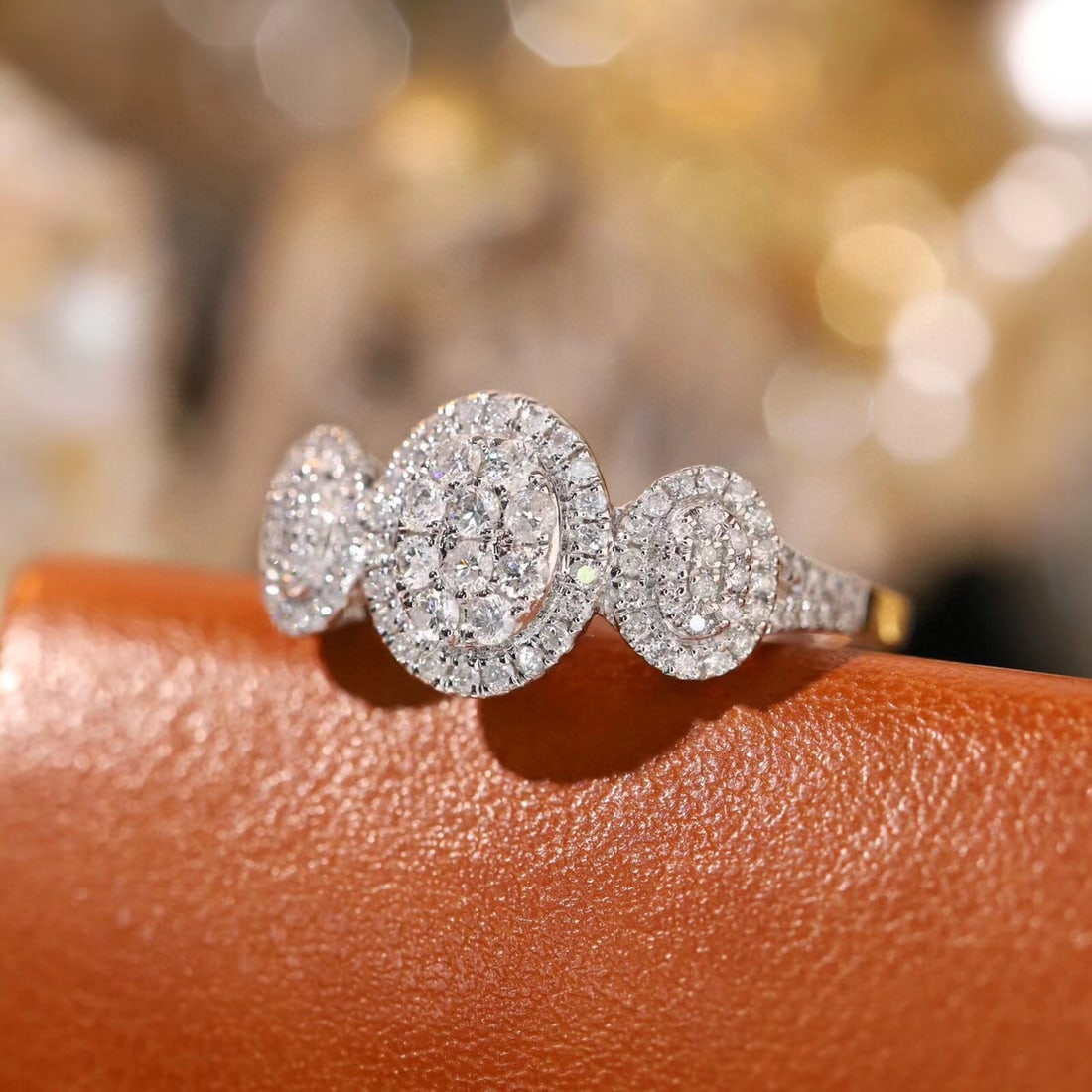 14k Gold 0.55 Ct Natural H Diamond Ring - 5