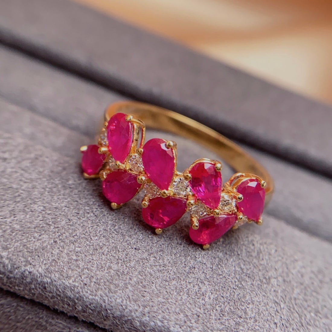 14k Gold 2.55 Ct Natural Ruby & Diamond Ring - 2