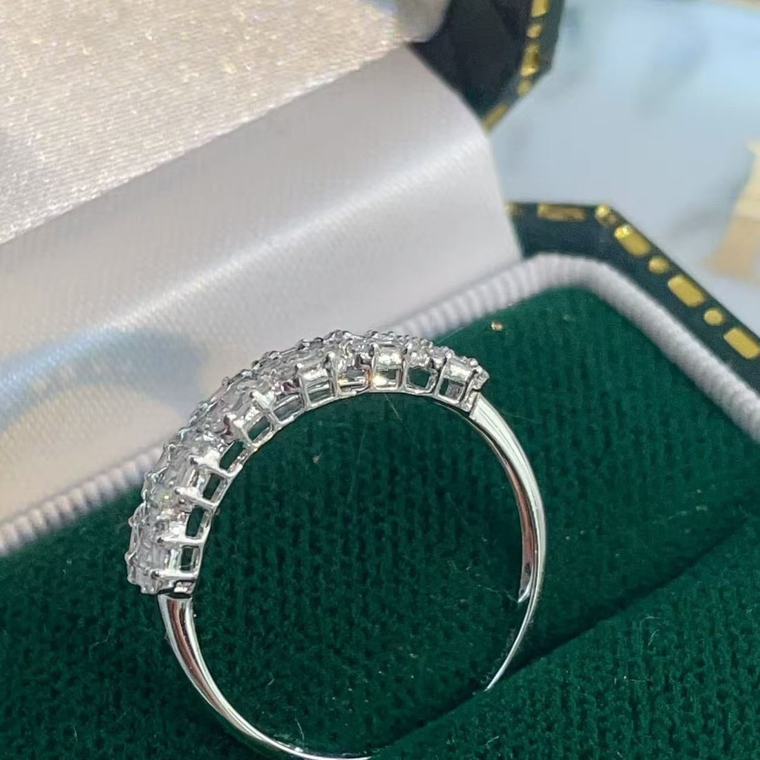 14k Gold 0.35 Ct Natural H Diamond Ring - 3