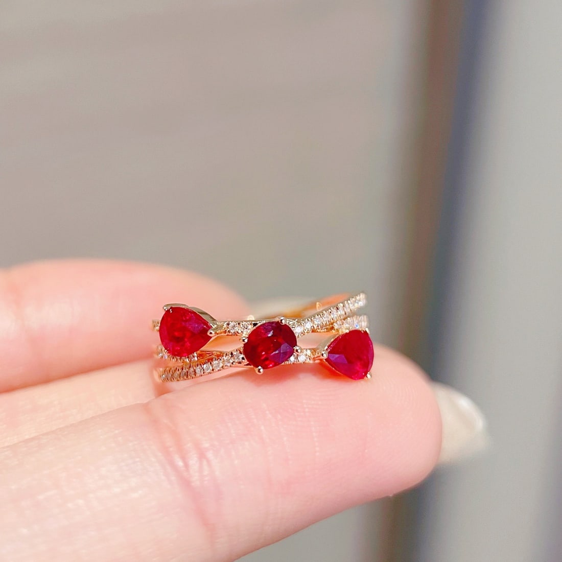 14k Gold 1.04 Ct Natural Ruby & Diamond Ring - 3