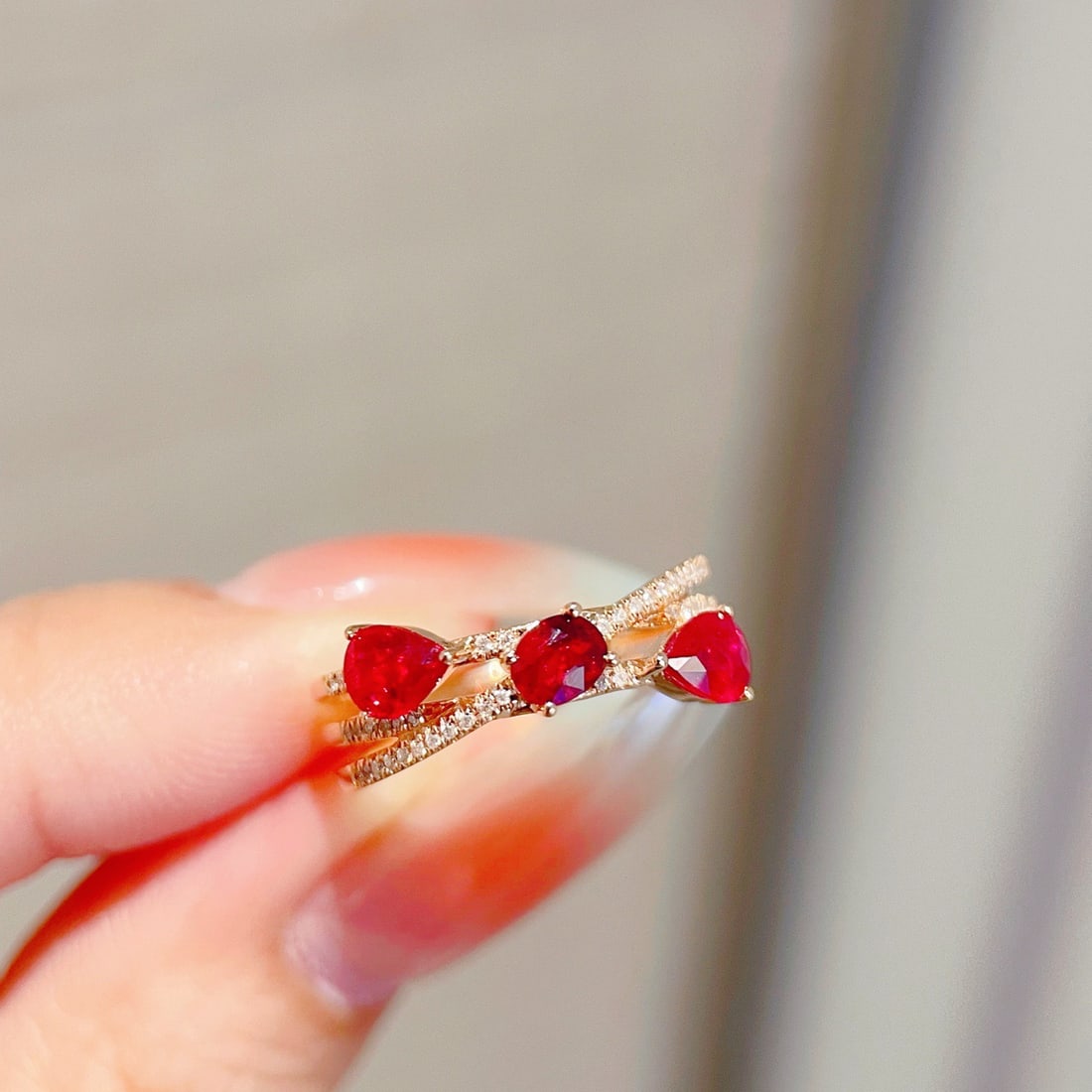 14k Gold 1.04 Ct Natural Ruby & Diamond Ring - 5