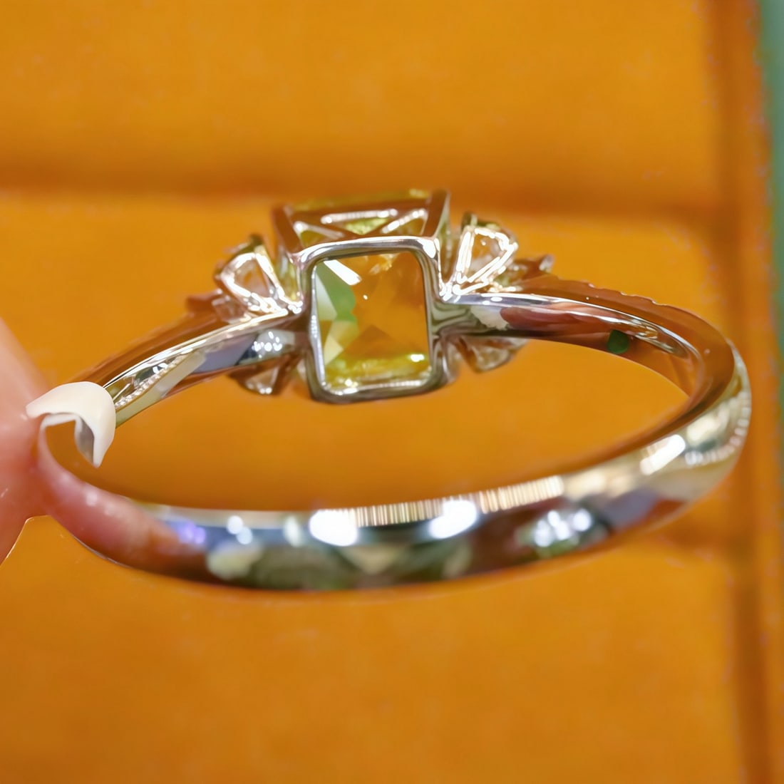 14k Gold 1.85 Ctw Natural Chrysoberyl & Diamond Ring - 4