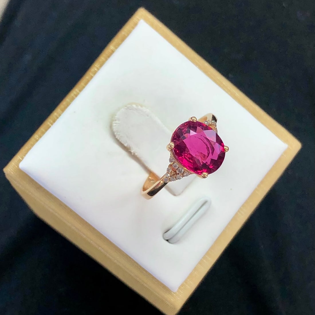 14k Gold 2.34 Ctw Natural Tourmaline & Diamond Ring - 3