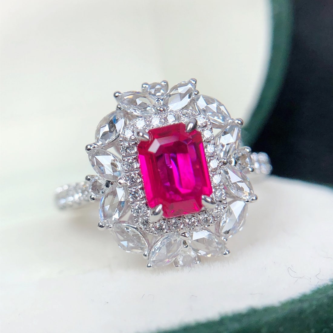 14k Gold 1.98 Ctw Natural Ruby & Diamond Ring - 4