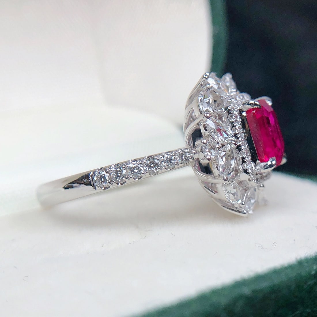 14k Gold 1.98 Ctw Natural Ruby & Diamond Ring - 7