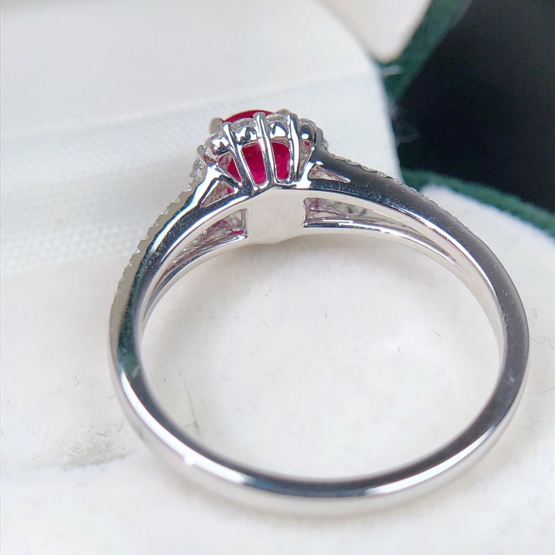 14k Gold 1.32 Ctw Natural Ruby & Diamond Ring - 6