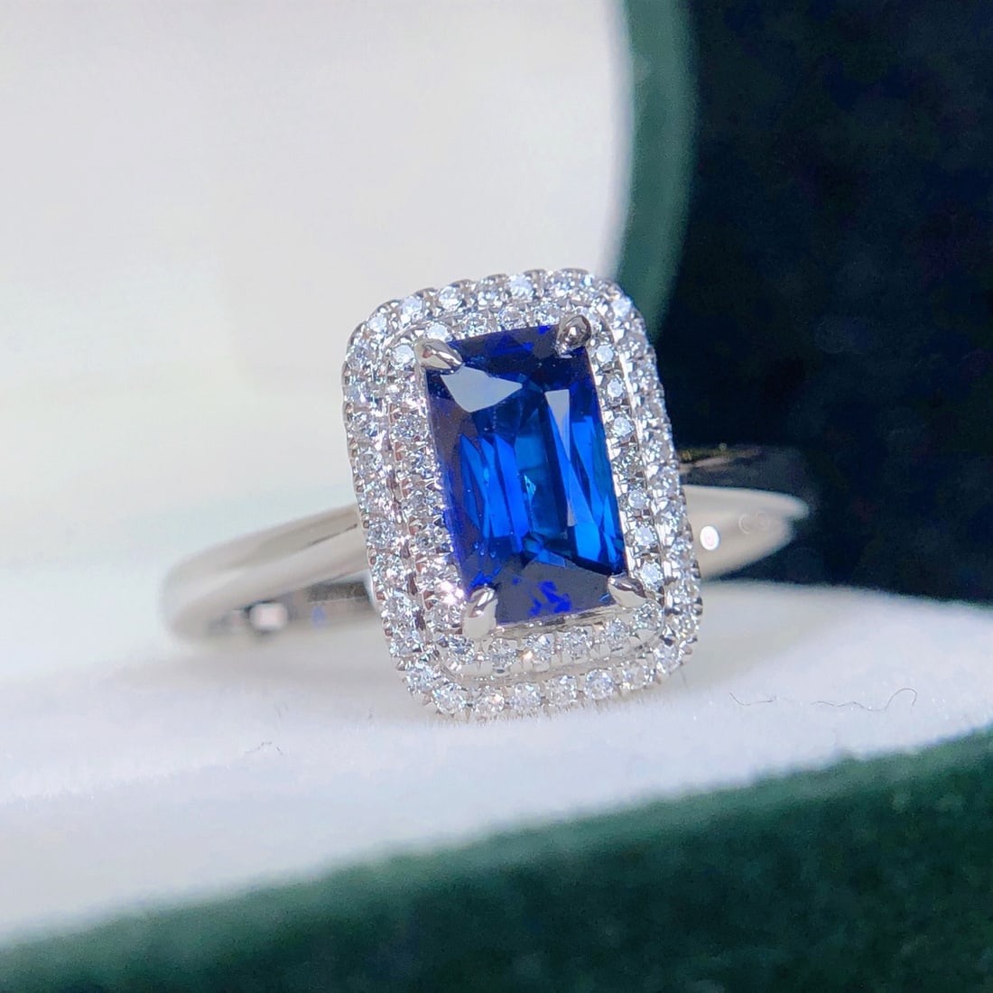 14k Gold 1.21 Ctw Natural Sapphire & Diamond Ring - 6