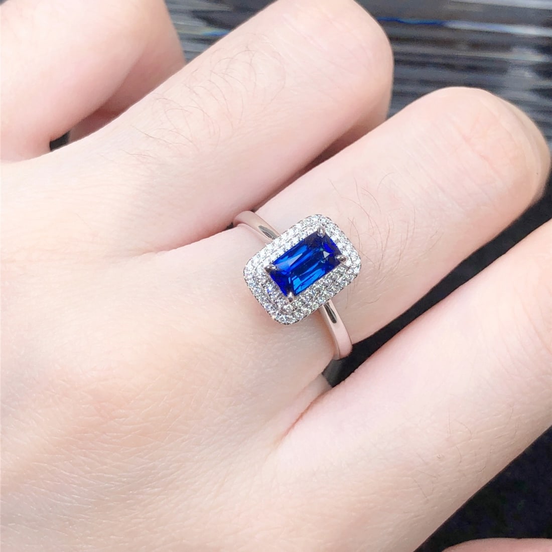 14k Gold 1.21 Ctw Natural Sapphire & Diamond Ring - 8