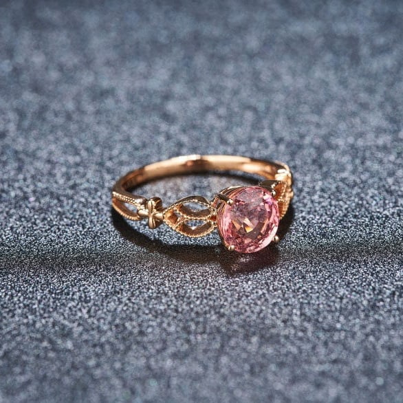 14k Gold 1.68 Ct Natural Tourmaline Ring - 3